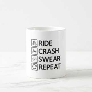 Mountain Biker Biking Repeat Downhill MTB Gift Coffee Mug