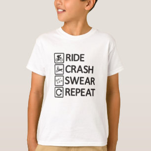 Mountain Biker Biking Repeat Downhill MTB Gift T-Shirt