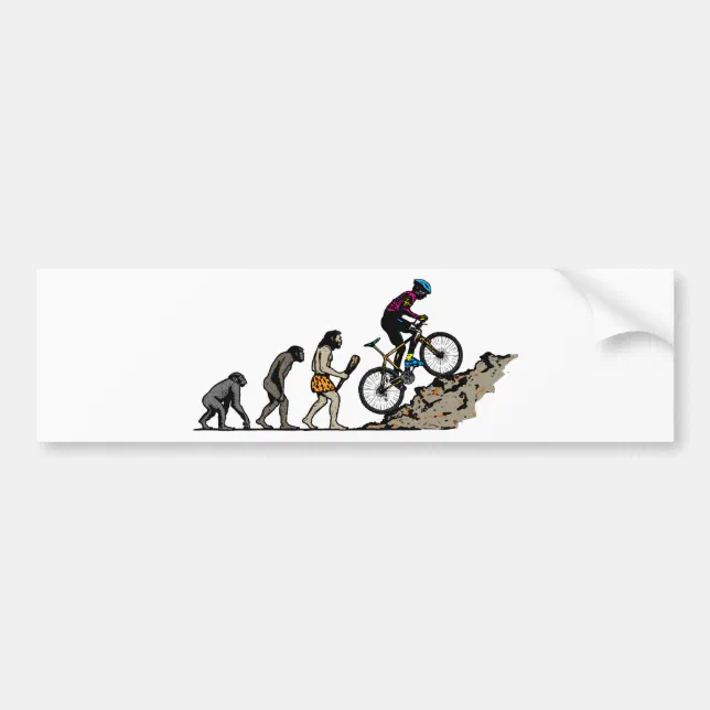 Mountain Biker Bumper Sticker Zazzle