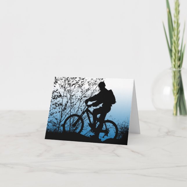 Mountain Biker Card (Front)