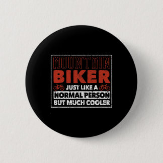 Mountain Biker Definition Funny Cycling Mtb Downhi Button