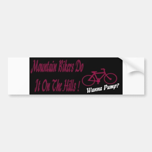 Mountain Bikers Bumper Sticker (Front)
