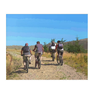 MOUNTAIN BIKING ACRYLIC PRINT