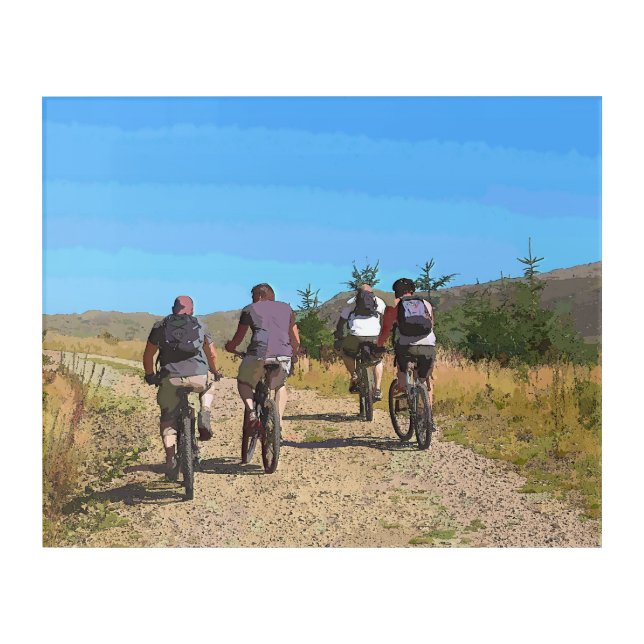 MOUNTAIN BIKING ACRYLIC PRINT (Front)