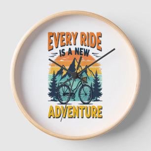 Mountain Biking Adventure Clock
