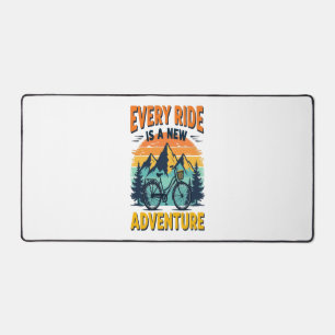 Mountain Biking Adventure Desk Mat