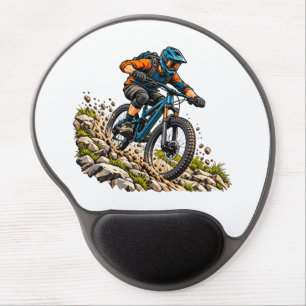 Mountain biking adventure for MTB riders Gel Mouse Pad