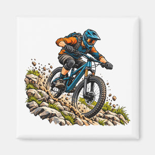 Mountain biking adventure for MTB riders Magnet
