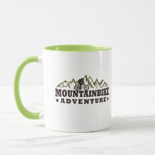 Mountain biking adventure mug