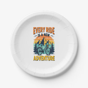 Mountain Biking Adventure Paper Plates