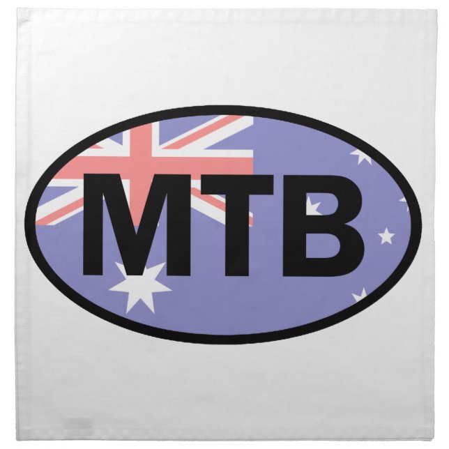 Mountain Biking Australia Flag Napkin (Front)