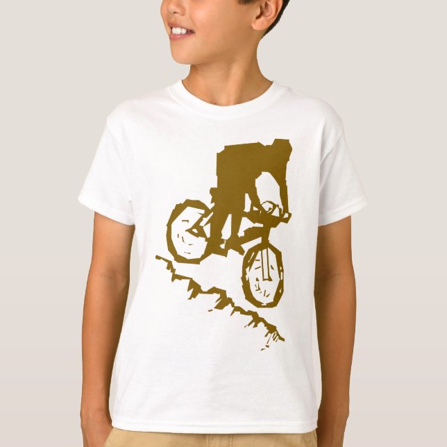 Mountain Biking Bicycle T-Shirt (Front)