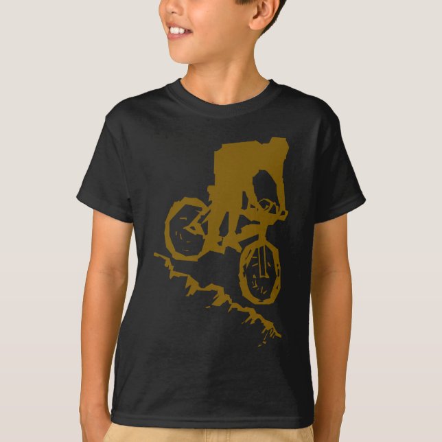 Mountain Biking Bicycle T-Shirt (Front)