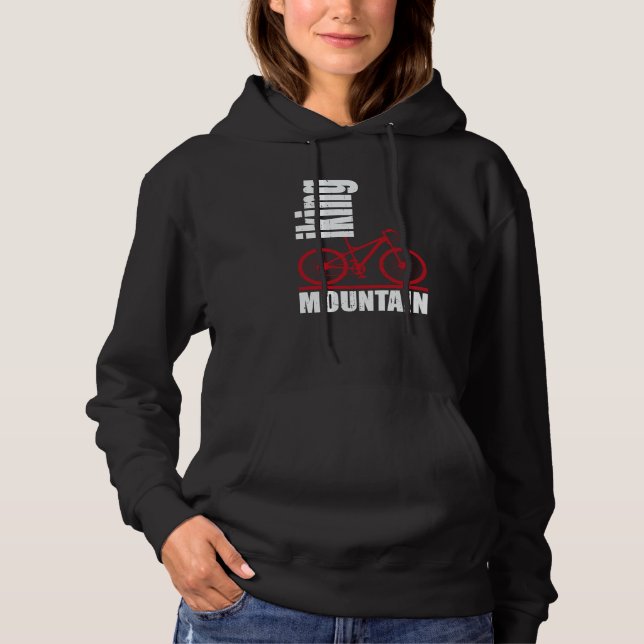 Mountain biking biking cycling hoodie (Front)