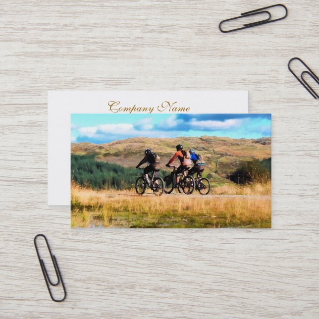 MOUNTAIN BIKING BUSINESS CARD (Front/Back In Situ)