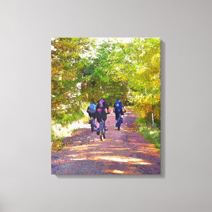 MOUNTAIN BIKING CANVAS PRINT