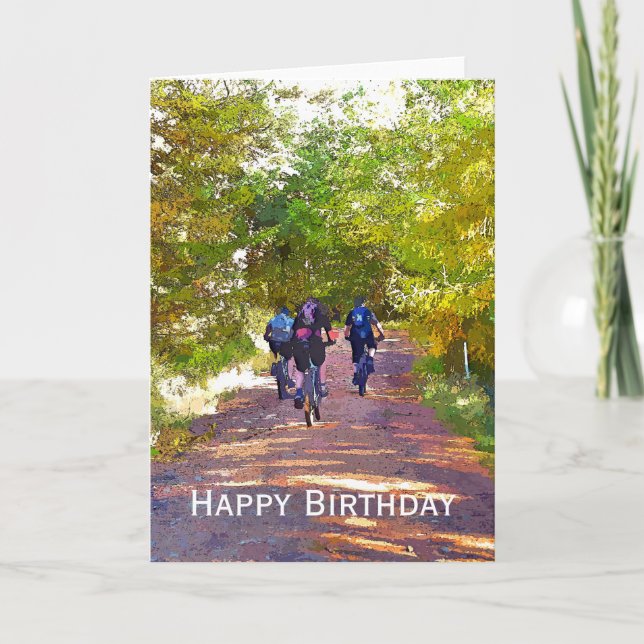 MOUNTAIN BIKING CARD (Front)