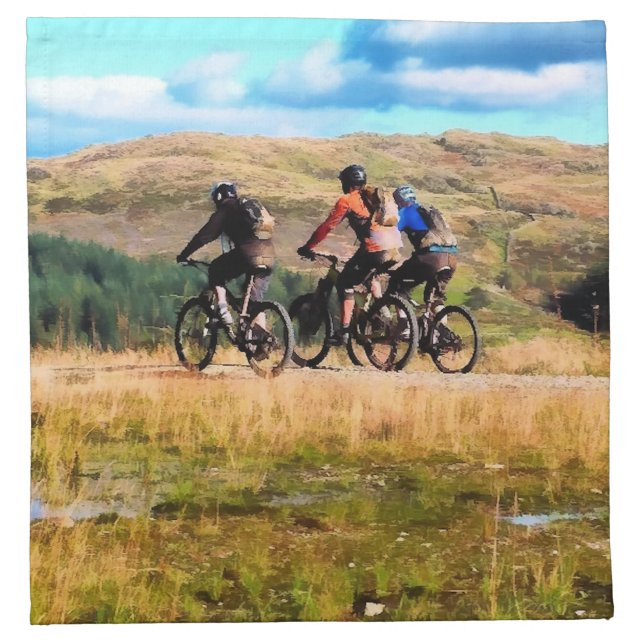 MOUNTAIN BIKING CLOTH NAPKIN (Front)