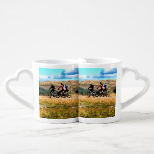 MOUNTAIN BIKING COFFEE MUG SET