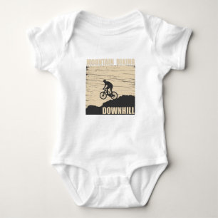 Mountain biking Downhill Baby Bodysuit
