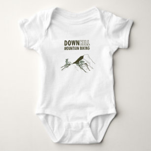 Mountain biking Downhill Baby Bodysuit