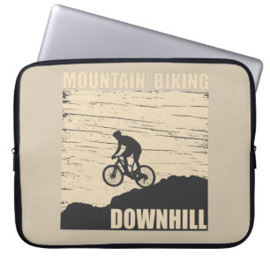 Mountain biking Downhill Laptop Sleeve