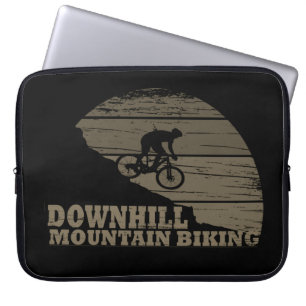 Mountain biking Downhill Laptop Sleeve