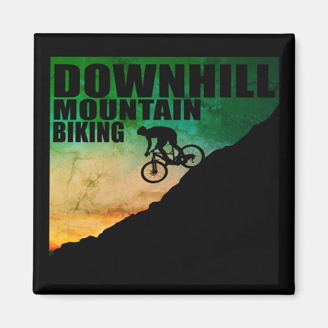 Mountain biking Downhill Magnet (Front)