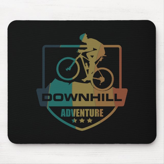 Mountain biking Downhill Mouse Pad (Front)