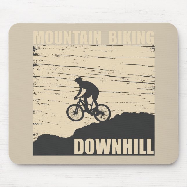 Mountain biking Downhill Mouse Pad (Front)