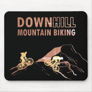 Mountain biking Downhill Mouse Pad