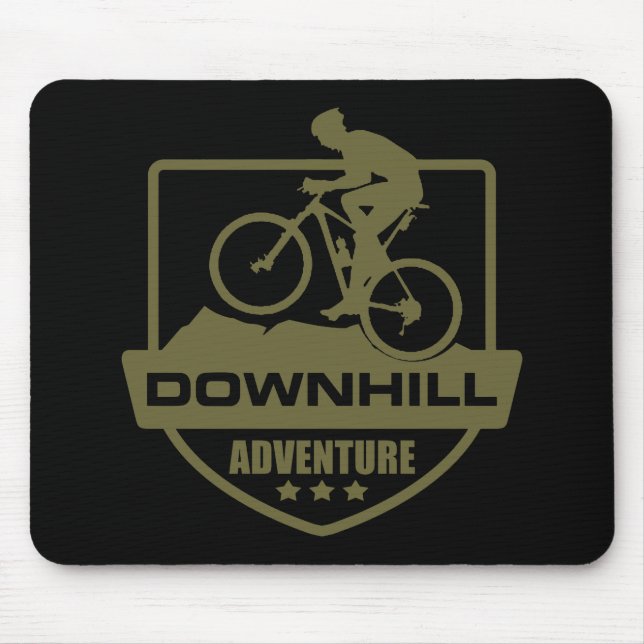 Mountain biking Downhill mtb Mouse Pad (Front)