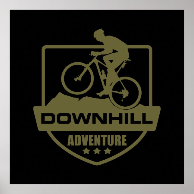 Mountain biking Downhill mtb Poster (Front)