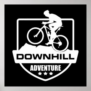Mountain biking Downhill Poster