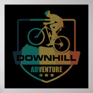 Mountain biking Downhill Poster