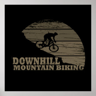 Mountain biking Downhill Poster
