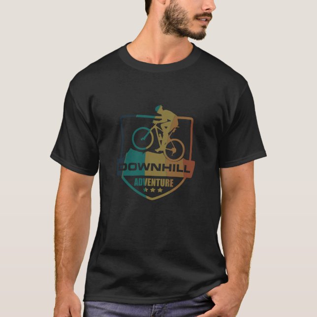 Mountain biking Downhill T-Shirt (Front)