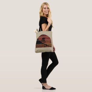 Mountain biking Downhill Tote Bag