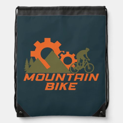 Mountain biking drawstring bag