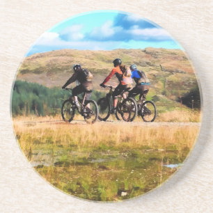 MOUNTAIN BIKING DRINK COASTER