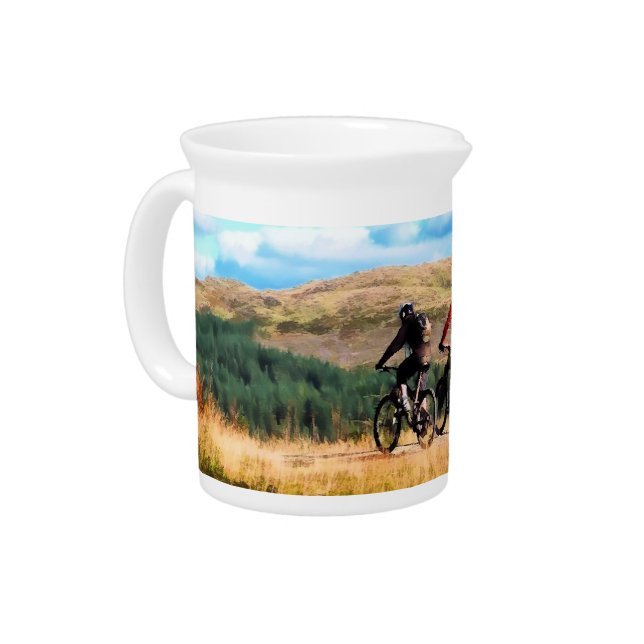 MOUNTAIN BIKING DRINK PITCHER (Left)
