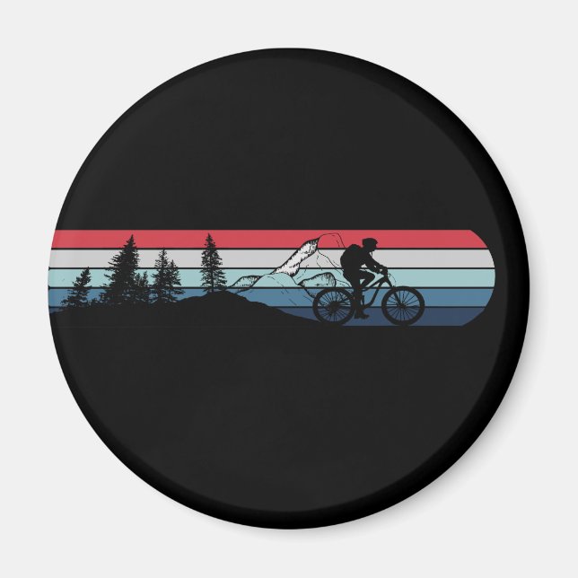 Mountain biking enthusiast magnet (Front)