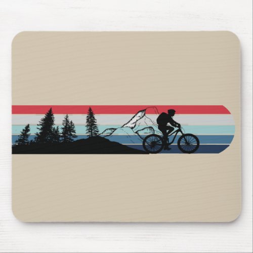 Mountain biking enthusiast mouse pad