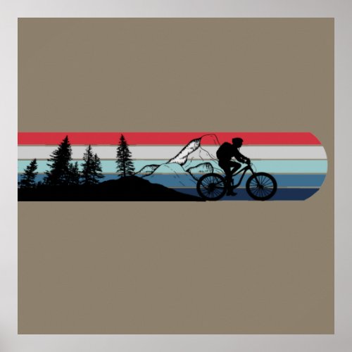 Mountain biking enthusiast poster