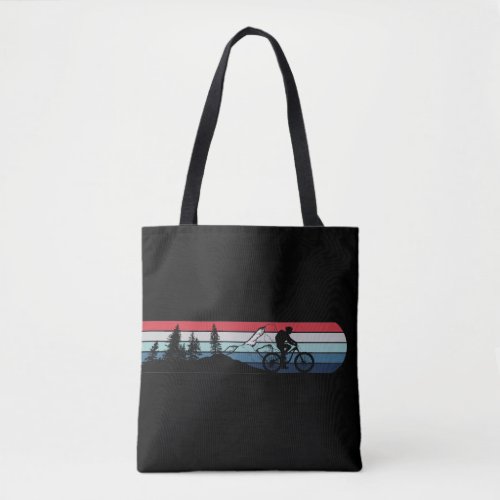 mountain biking enthusiast tote bag