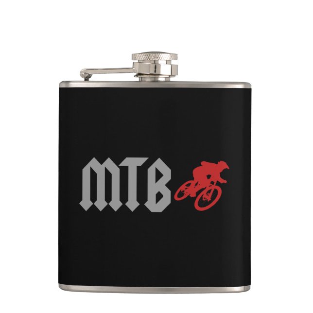 Mountain Biking Flask (Front)