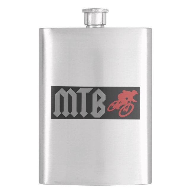 Mountain Biking Flask (Front)
