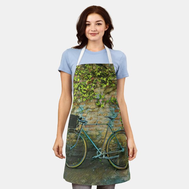 Mountain biking gift apron (Worn)