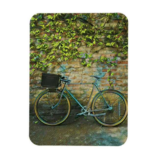 Mountain biking gift magnet (Vertical)