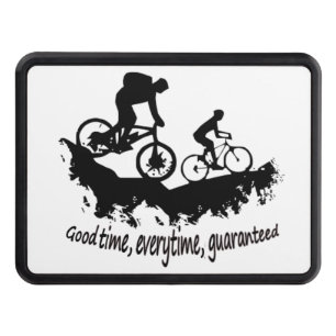 Mountain Biking Good Time Inspirational Quote Hitch Cover